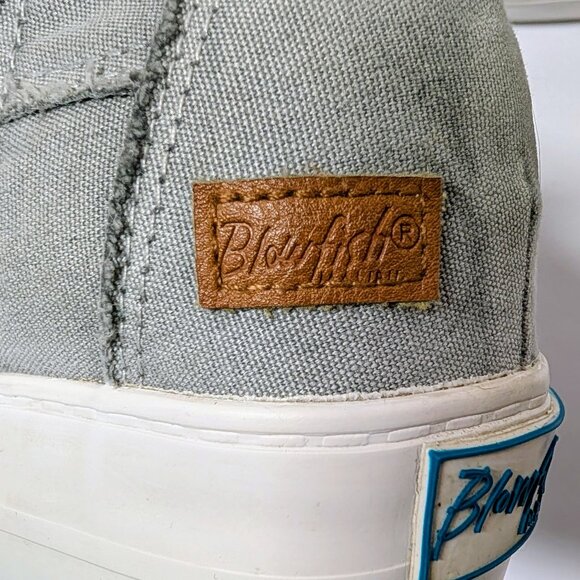 Blowfish Malibu Mamba Platform Sneaker in Sweet Gray Color Washed Canvas - Picture 5 of 16